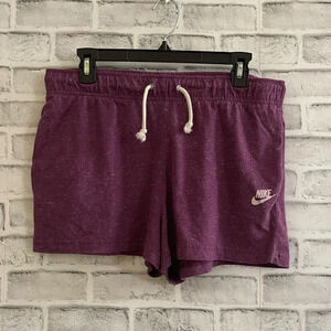 Women’s Nike purple heathered lounge athletic shorts Large